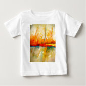 T-shirt Pour Bébé Peinture Abstraite moderne (Devant)