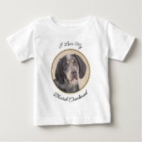 Peinture de linge bluetick - mignon chien original