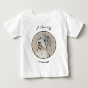 T-shirt Pour Bébé Peinture Havanaise (Gold Sable) - Art Chien origin