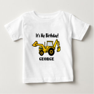 T-shirt Pour Bébé Pelle rétro d'amusement de construction