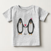 T-shirt Pour Bébé Pengin Luv (Devant)
