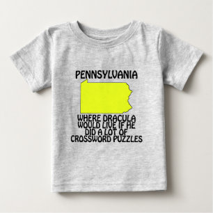 T-shirt Pour Bébé Pennsylvanie - Où Dracula Vit...