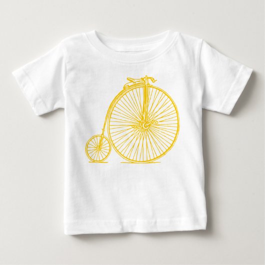 T-shirt Pour Bébé Penny Farthing - Ambre (Devant)