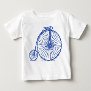 T-shirt Pour Bébé Penny Farthing - Marine