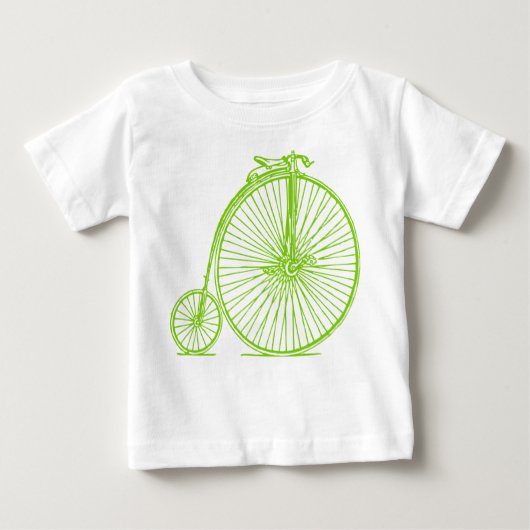 T-shirt Pour Bébé Penny Farthing - Martian Green (Devant)