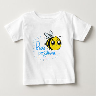 T-shirt Pour Bébé Penser positivement l'abeille douce