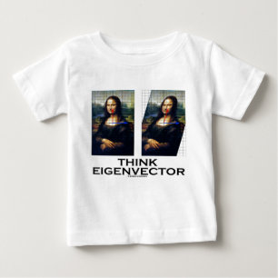 T-shirt Pour Bébé Pensez le vecteur propre (Mona Lisa reconstituée)