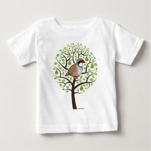 T-shirt Pour Bébé Perdrix dans un poirier