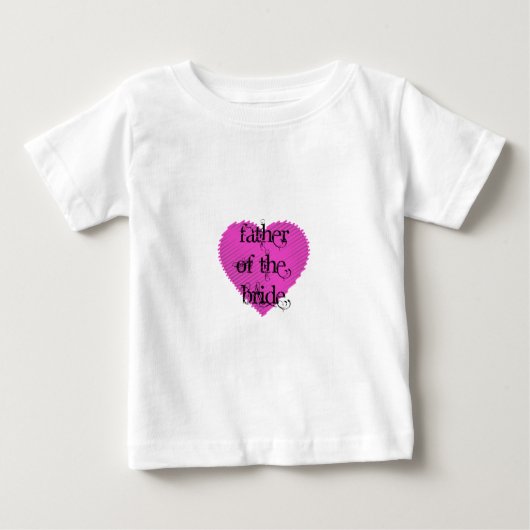 T-shirt Pour Bébé Père de la mariée (Devant)