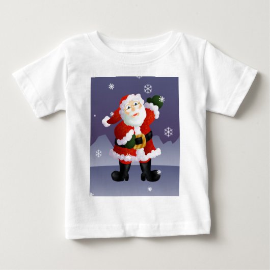 T-shirt Pour Bébé Père Noël (Devant)
