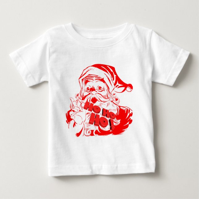 T-shirt Pour Bébé Père Noël (Devant)