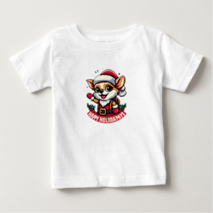 T-shirt Pour Bébé Père Noël Adorable Helper