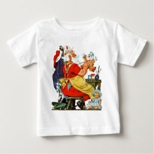 T-shirt Pour Bébé Père Noël au travail