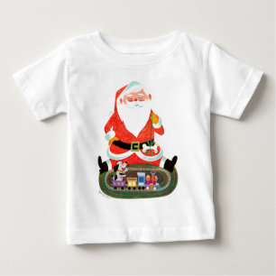 T-shirt Pour Bébé Père Noël avec le train