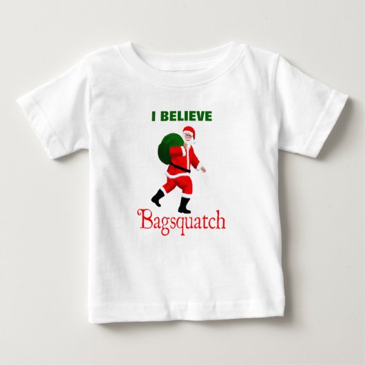 T-shirt Pour Bébé Père Noël - Bagsquatch (Devant)