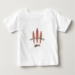 T-shirt Pour Bébé Père Noël Cruz California Three Surboards