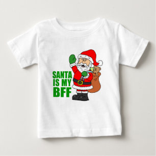 T-shirt Pour Bébé Père Noël est mon BFF