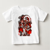 T-shirt Pour Bébé Père Noël Lap (Devant)