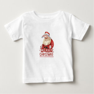 T-shirt Pour Bébé "Père Noël Little Helper : Infant Christmas Tee"