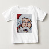 T-shirt Pour Bébé Père Noël Vous A Vu Les Enfants Tee (Devant)