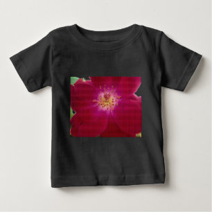 T-shirt Pour Bébé Perfection pétale : À damiers Rose Art Motif pétal