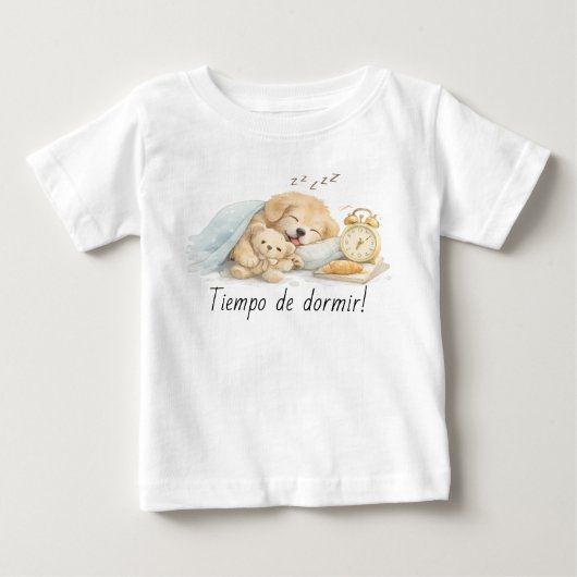 T-shirt Pour Bébé perro durmiendo (Devant)
