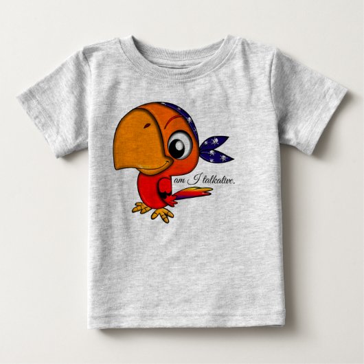 T-shirt Pour Bébé perroquet (Devant)