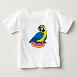 T-shirt Pour Bébé Perroquet avec Donut