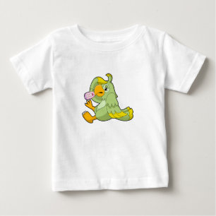 T-shirt Pour Bébé Perroquet avec thermomètre clinique