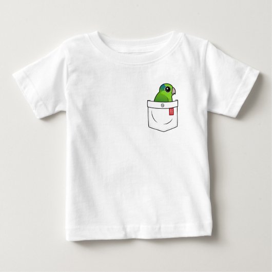 T-shirt Pour Bébé Perroquet de poche vert (Devant)