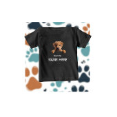 T-shirt Pour Bébé Personalize Cute Welcome Puppy 