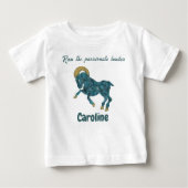 T-shirt Pour Bébé Personalized Aries Zodiac Impressionist Toddler  (Devant)