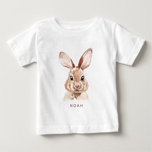 T-shirt Pour Bébé Personalized Easter Bunny | Custom Name (Devant)