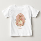 T-shirt Pour Bébé Personalized Easter Bunny Custom Name (Devant)