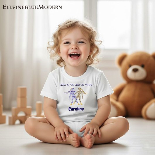 T-shirt Pour Bébé Personalized Gemini Zodiac Impressionist Toddler 