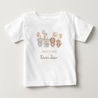 T-shirt Pour Bébé Personalized Kids Birthday T-Shirt, Custom Name