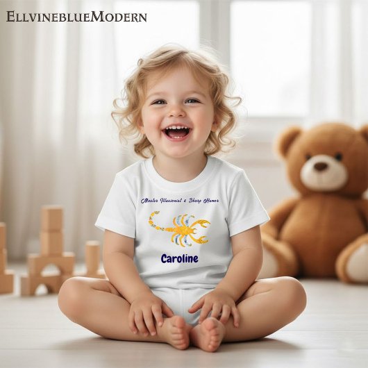 T-shirt Pour Bébé Personalized Scorpio “Master Illusionist” Toddler 