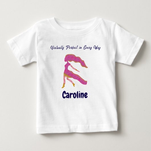 T-shirt Pour Bébé Personalized Virgo “Virtually Perfect” Toddler Art (Devant)