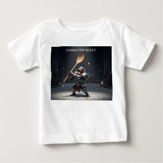 T-shirt Pour Bébé Personnage Guerrier Chevalier Singe avec Cuillère