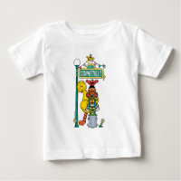 Personnages de 1, rue Sésame et t-shirt bébé à sig