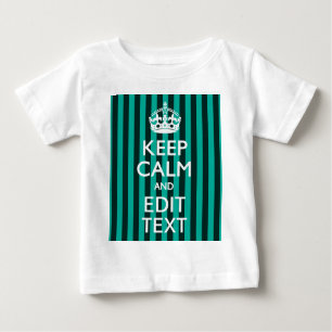 T-shirt Pour Bébé Personnalisable Conserver Le Calme De Votre Texte 