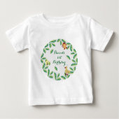 T-shirt Pour Bébé Personnalisable Safari fête d'anniversaire (Devant)