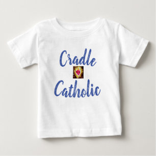 T-shirt Pour Bébé Personnalisé Berceau catholique