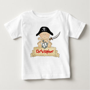 T-shirt Pour Bébé Personnalisé Cute Baby Pirate Boys