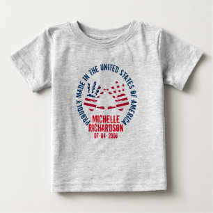 T-shirt Pour Bébé Personnalisé Fait Aux États-Unis