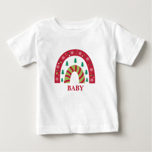 T-shirt Pour Bébé Personnalisé Famille unique Boho Rainbow