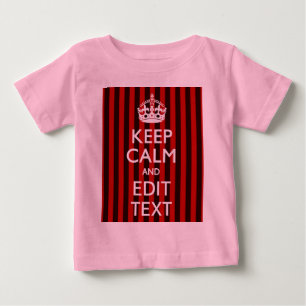T-shirt Pour Bébé Personnalisé gardez le calme votre décor de