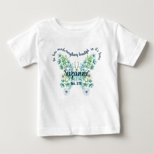 T-shirt Pour Bébé Personnalisé Il A Tout Rendu Beau (Devant)