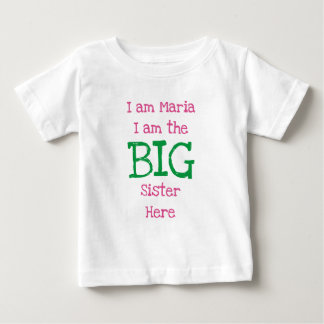 T-shirt Pour Bébé Personnalisé Je suis la grande soeur