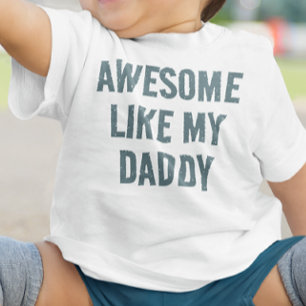 T-shirt Pour Bébé Personnalisé SUPER COMME MON PAPA